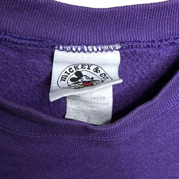 VTG Mickey “Gucci” Crewneck Distressed Large - Picture 4 of 4